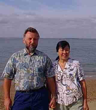 Picture of Andrew and Cathy by the sea