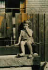Valerie Brewin in 1952. Belvoir Rd. Coalville