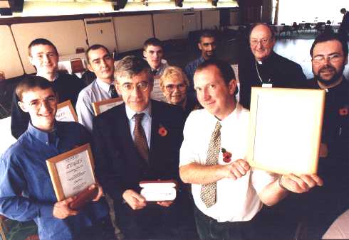 The Edges Personalities of the year with the Home Secretary, Father Jim and the Bishop of Salford