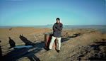 Atop Uluru (Ayers Rock). It was cold.