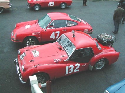 Triumph TR3A and Porsche 912