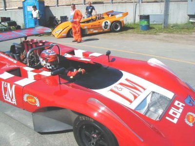 Geoffrey Hobbs and his Lola T222