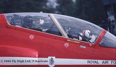 Midnight Hawks ride with the Red Arrows
