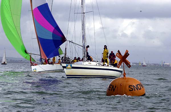 Charger at Cowes Week 2002