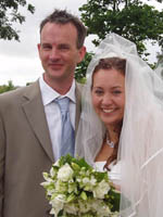 Steve and Sab at their wedding in August photo by Lorna-Marie Rosset '05.