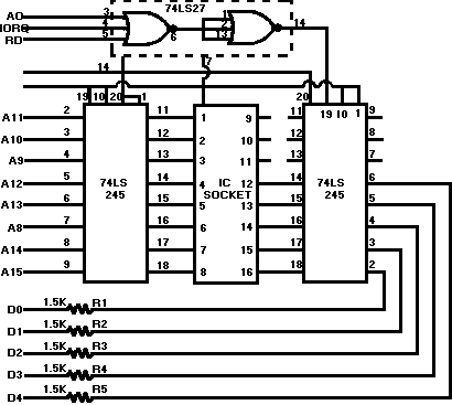 Keyboard buffer circuit diagram