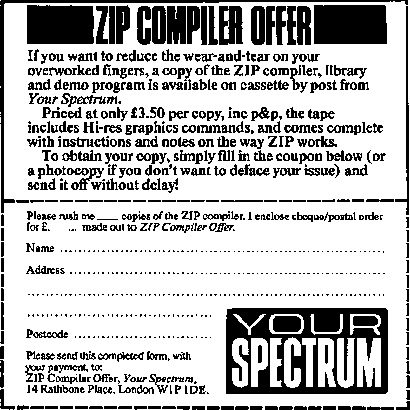 ZIP compiler offer