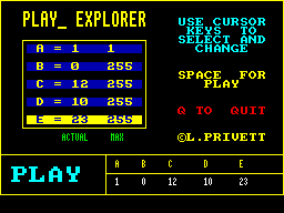 Play_ Explorer screen