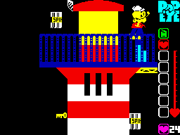 POPEYE lighthouse screen