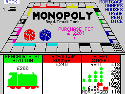 MONOPOLY screen