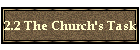 2.2 The Church's Task