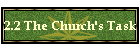 2.2 The Church's Task