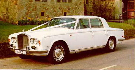 White Rolls Royce Silver Shadow