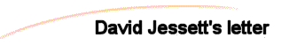 David Jessett's letter