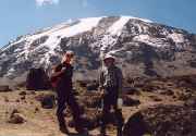 Keith and Jonathon near Barafu camp