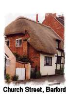 Thatched cottage in Church Street, Barford