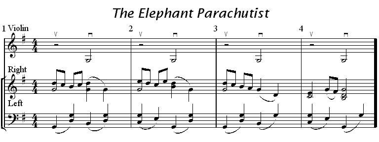 sheet music for Elephants