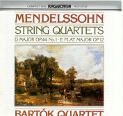 Bartok Quartet play Mendelssohn on Hungaroton