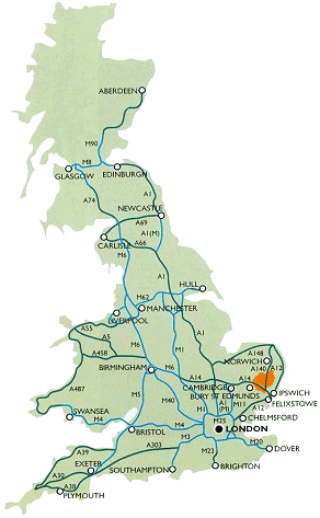 Suffolk has excellent road, rail, air and sea connections.