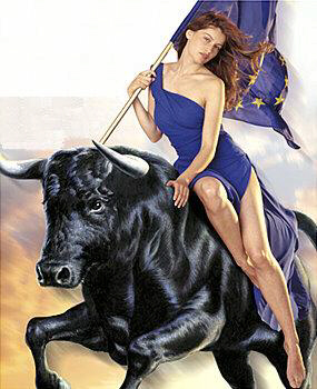 Europa and the Bull - though she was nothing to do with the continent of Europe!