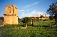 The "Tomb of Theron" with the Temple of Heracles in the background