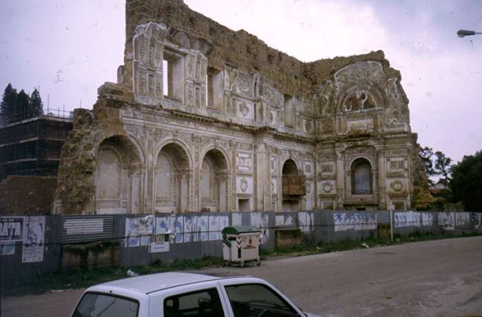 The remains of the chapel, Palazzo Filangeri-Cuto, S Margherita di Belice