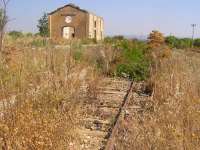 Abandoned railway at Vendicari