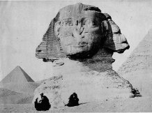 [The smile of the Sphinx, before the 1920s restoration]