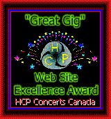 "Great Gig" Web Site Excellence Award.