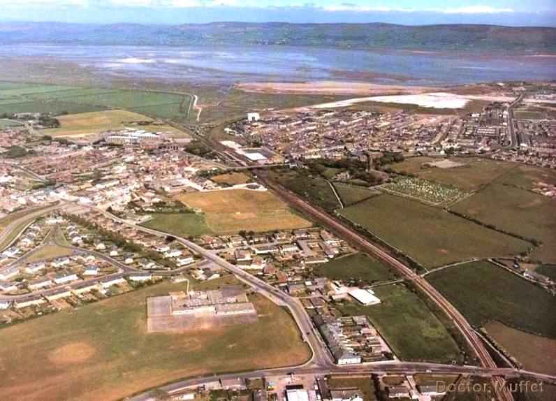 Millom, looking North East towards the Duddon Estuary