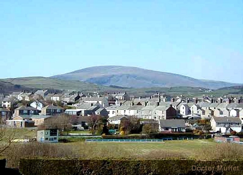 Millom Cricket field looking North West towards Black Combe