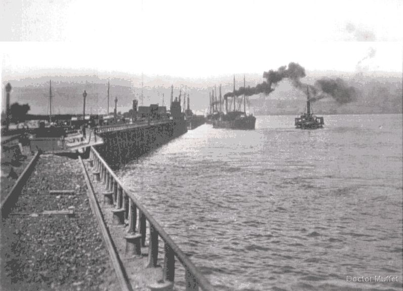 Millom Pier about 1913 looking north west