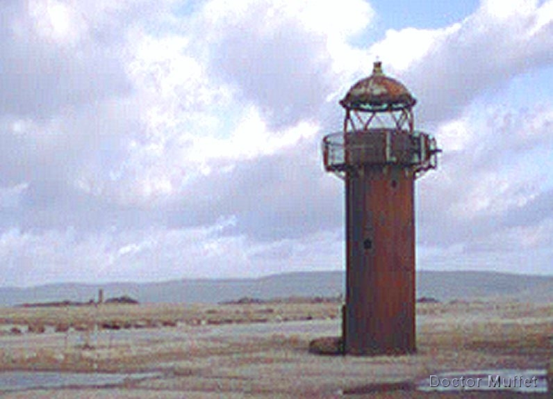 Looking North East at The 'Tin' Lighthouse on the Sea Wall