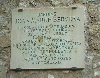 Plaque on the wall at the gardens.