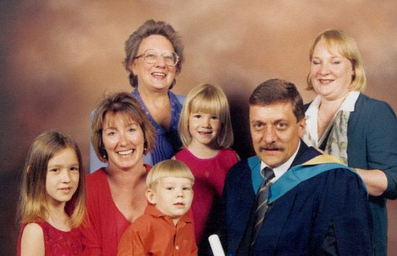 Family at OU graduation