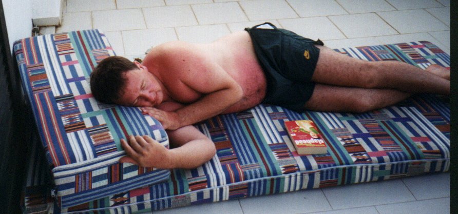 Crete Day 1 - Me Overdone, July 99