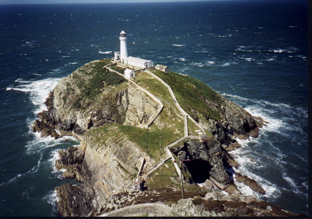 View of South Stack lighthouse, Wales, June 99