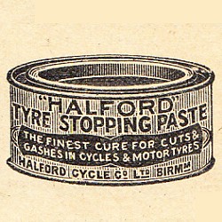 1937 Halford tyre stopping