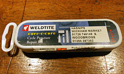 Weldtite puncture repair outfit