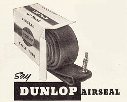 1957 Dunlop inner tube