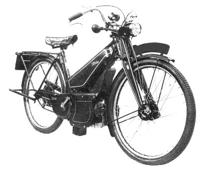 Aberdale autocycle with Villiers JDL engine
