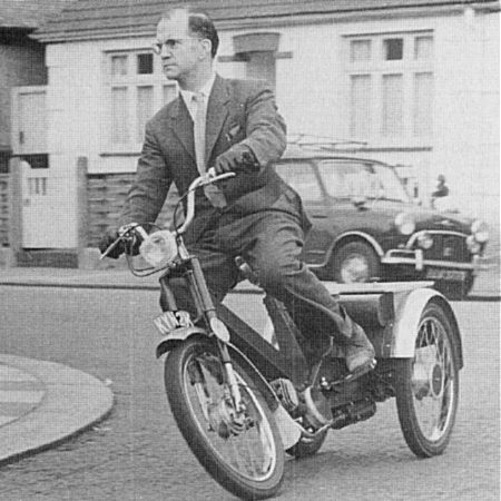 Wallis moped being road tested