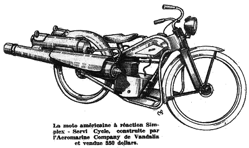 Jet-propelled Servi Cycle, 1949