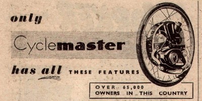 1952 Cyclemaster advert
