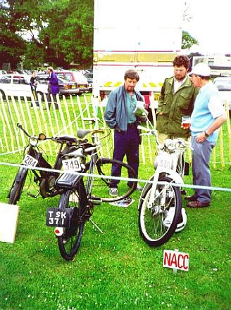 Three NACC members at the 
Adur rally