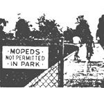 Mopeds not permitted