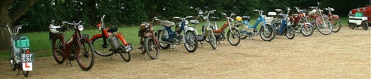 The machines lined up at Waldringfield