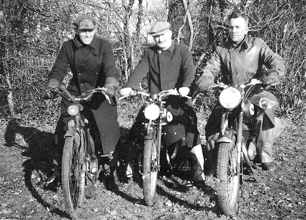 Jimmy Woods, Ted Yeend and Jimmy Whistler at Colley Hill