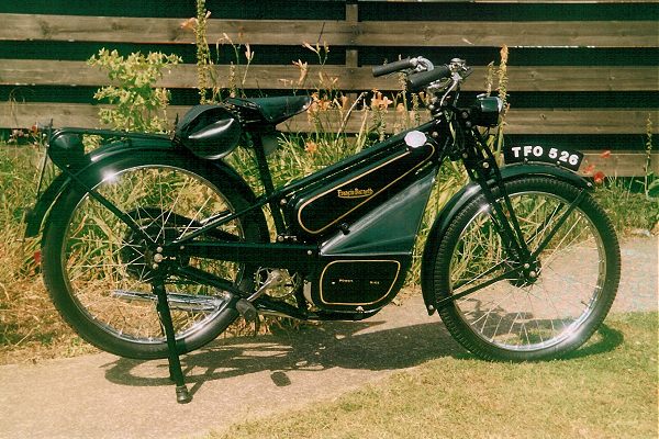 Offside view of the Francis Barnett Powerbike