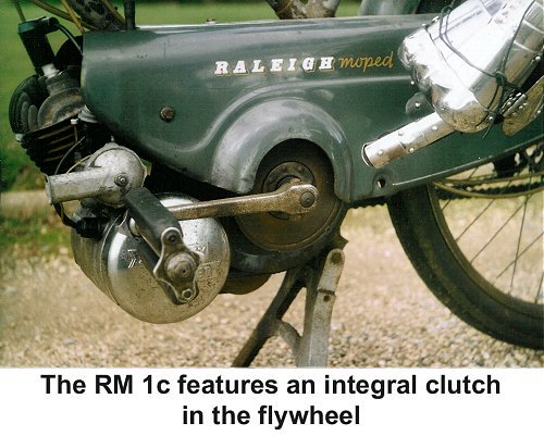 The Raleigh RM1C has an integral clutch